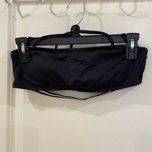 Black bando swim top